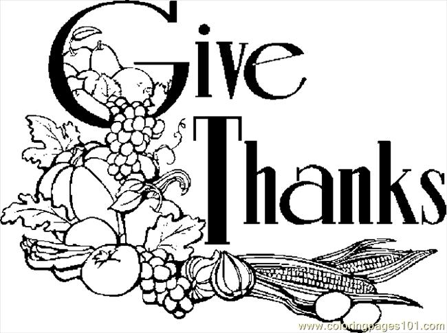 Coloring Pages Give Thanks (Holidays > Thanksgiving Day) - free ...
