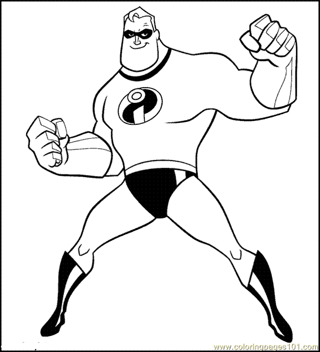 Incredibles Logo Coloring Page Coloring Pages