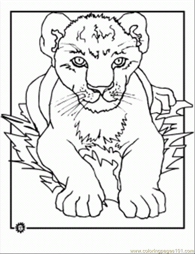 Coloring Pages Lion Cub Coloring Page (Cartoons > The Lion King) - free