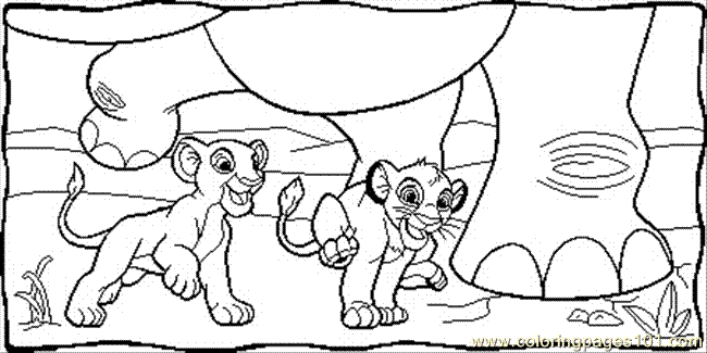 lion king coloring pages simba. Color this Page Online! free