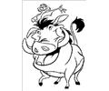 Timon Is Standing On Pumbaa