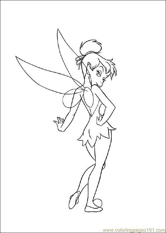 Coloring Pages TinkerBell (Cartoons > Tinkerbell) - free printable ...