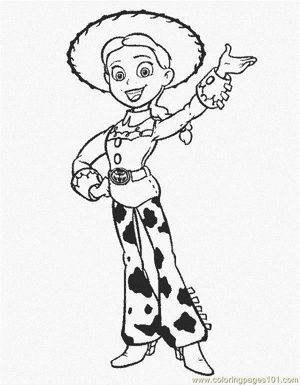 Coloring Pages Jesse (Cartoons > Toy Story) - free printable coloring