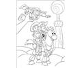 Laying His Toys Coloring Page