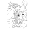 Laying His Toys Coloring Page