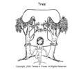 T Tree Coloring Page