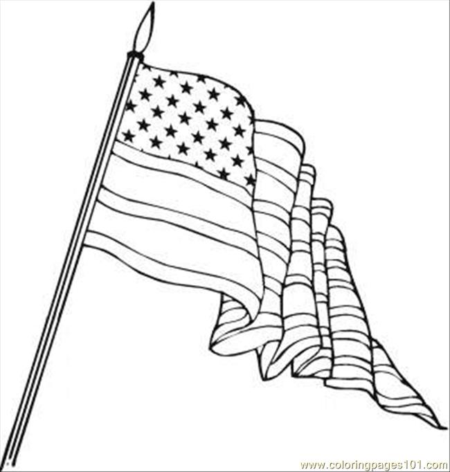 Coloring Pages Flag Day Coloring Page Countries USA Free