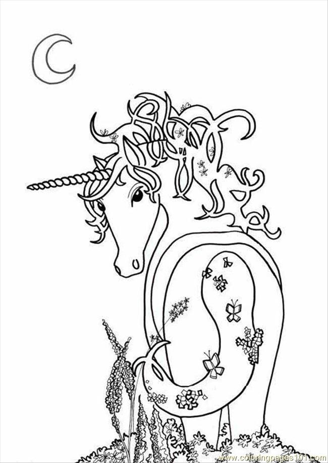 The Last Unicorn Coloring Pages Coloring Pages