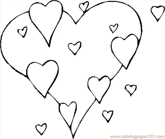 valentine hearts coloring pages - photo #20