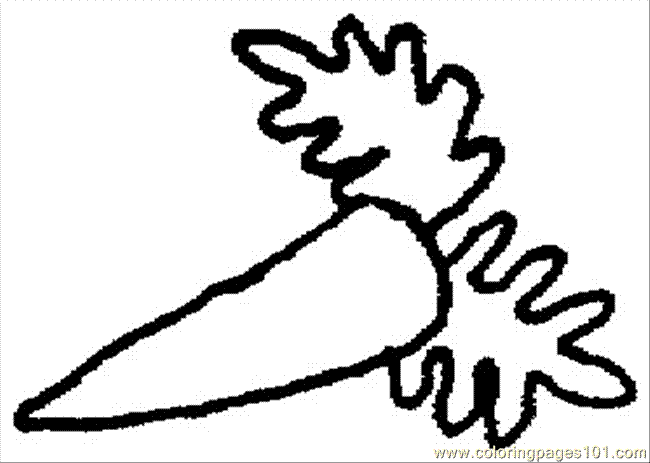 free printable coloring image Carrot 14