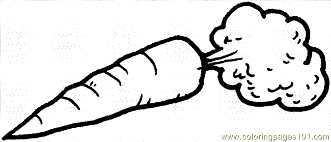 free printable coloring image Carrot 4