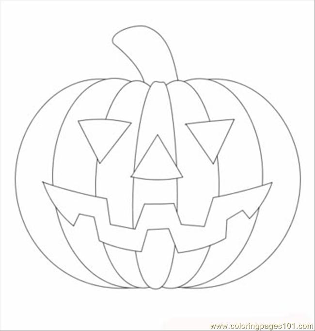 Coloring Pages Halloween Pumpkin T (Natural World > Vegetables) - free