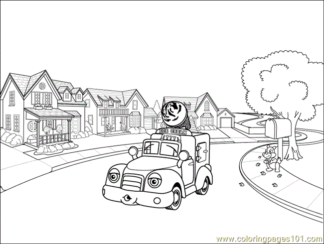 free printable coloring image Summer Scoop