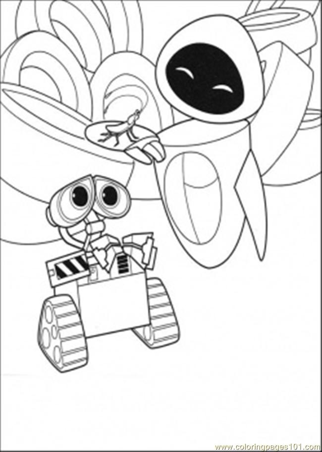 wall e coloring pages free - photo #31