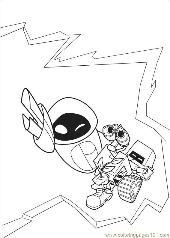 wall e and eve coloring pages - photo #20