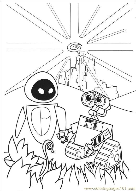 wall e printable coloring pages - photo #2