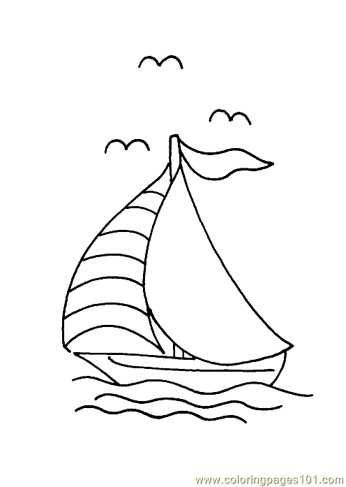 Boat Coloring Page 13