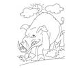 Wild Boar Coloring Page3