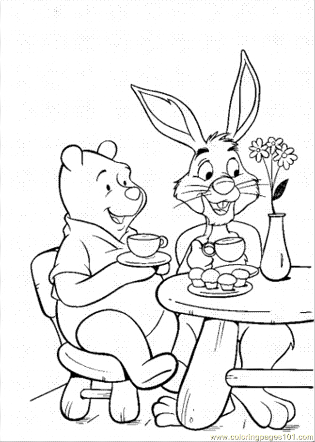 rabbit from winnie the pooh coloring pages - photo #19