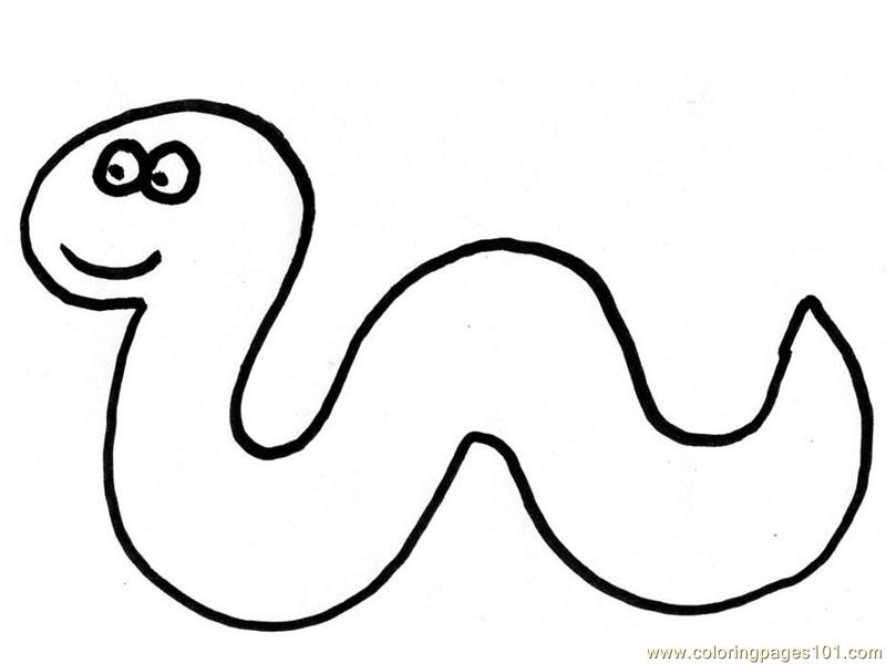 Worms Coloring Pages Learny Kids