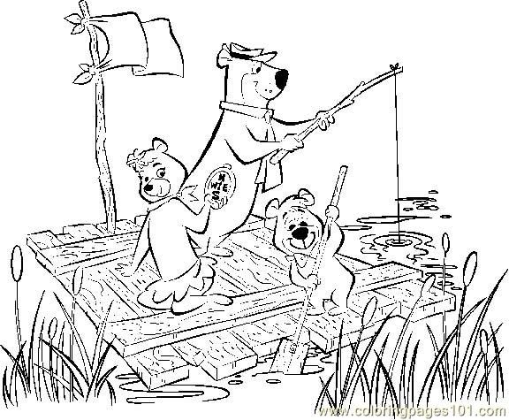 coloring pages yogi bear Coloring yogi bear pages rick boo cindy ranger ...