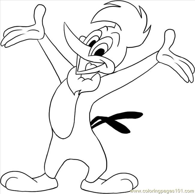 Coloring Pages Woody Woodpecker Step 6 (Cartoons > Yosemite Sam) - free