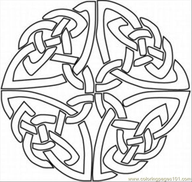 free printable coloring image Kaleidoscope 1med