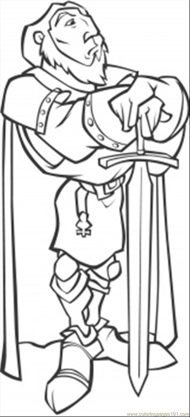 Coloring Pages Old Knight (Peoples > knights) - free ...