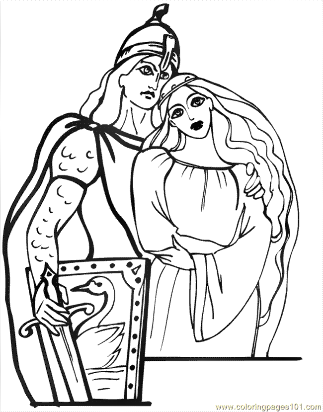 Coloring Pages Princess Knight 2 Peoples Knights Free Printable 