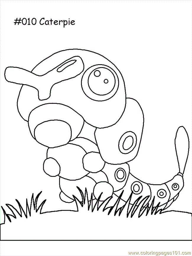 caterpie coloring pages