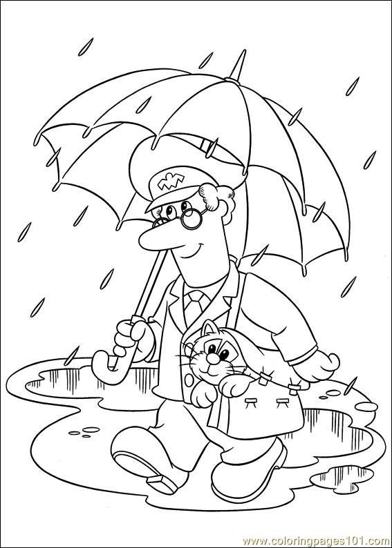 mailman hat coloring pages - photo #31