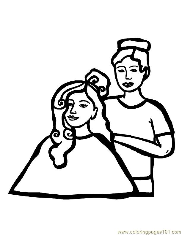 hair salon coloring pages - photo #18