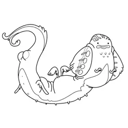 Dragon Adventure Time Free Coloring Page for Kids