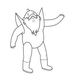 Martin the Human Adventure Time Free Coloring Page for Kids