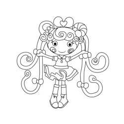 Whirly Stretchy Locks Lalaloopsy Free Coloring Page for Kids