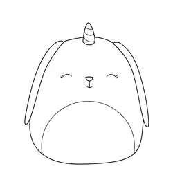 Bunnycorn Squishmallows Free Coloring Page for Kids