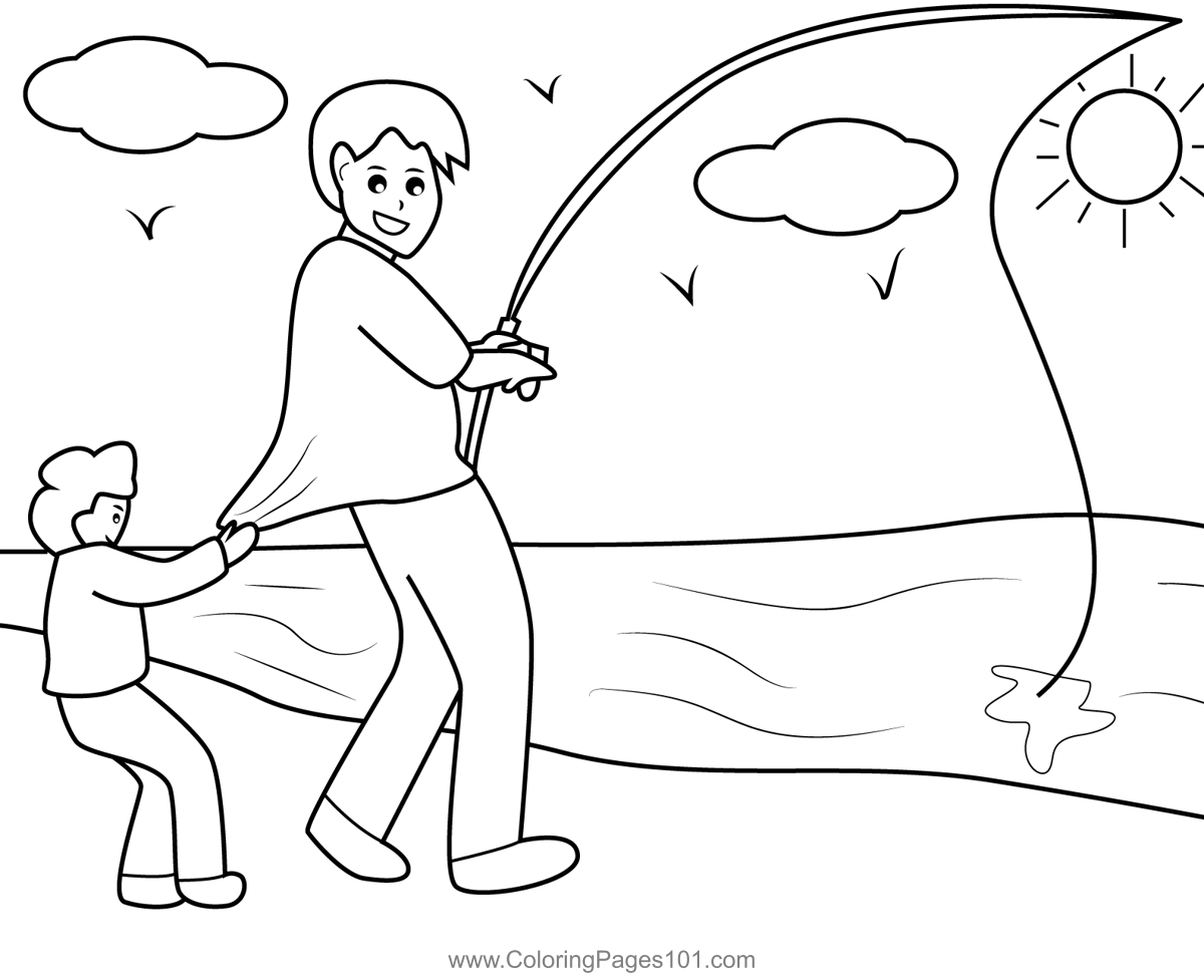 Fishing with Dad Coloring Page for Kids - Free Father's Day Printable  Coloring Pages Online for Kids 