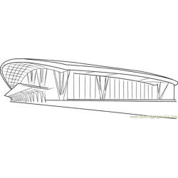 American Airport Free Coloring Page for Kids