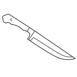 Antique Knife Free Coloring Page for Kids