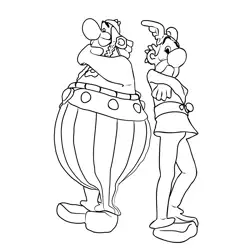 Asterix And Obelix 1 Free Coloring Page for Kids