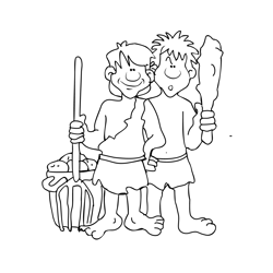 Cain And Abel 1 Free Coloring Page for Kids