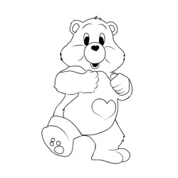 Care Bears 1 Free Coloring Page for Kids