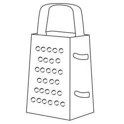 Cheese Grater Free Coloring Page for Kids