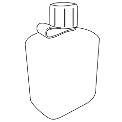 Drink Container Free Coloring Page for Kids