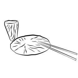 Handmade Dinnerware Free Coloring Page for Kids