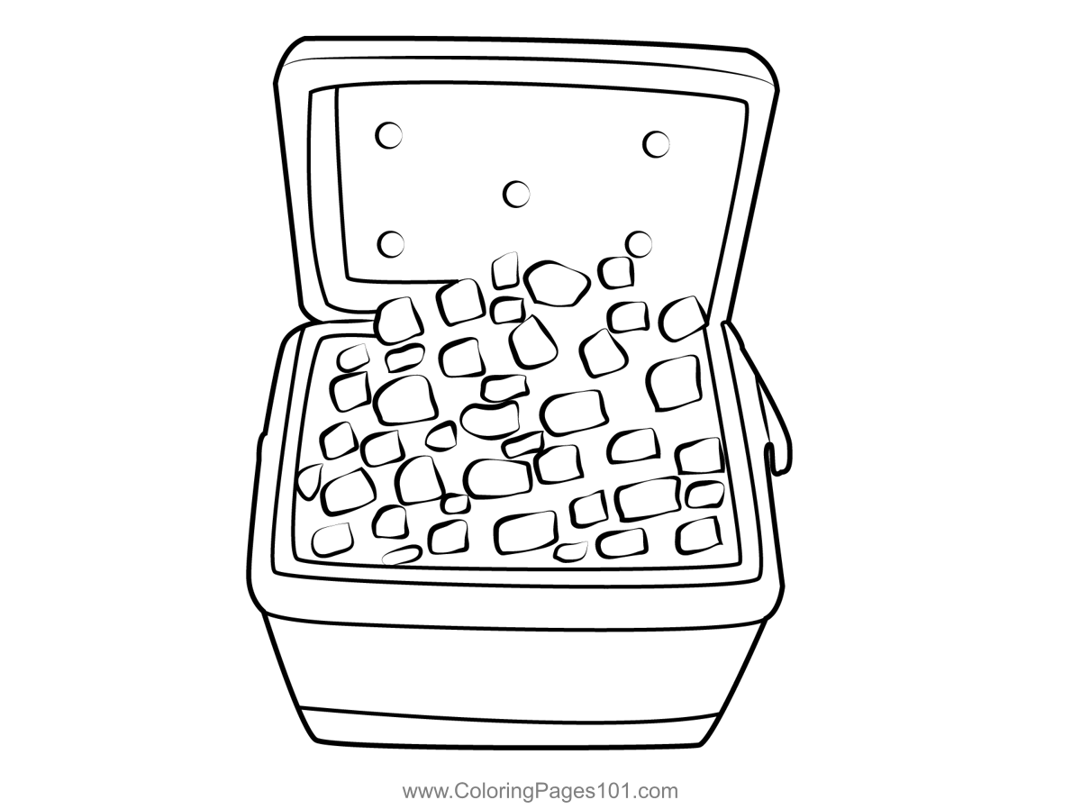 Ice Box Coloring Page for Kids Free Crocodile Printable Coloring