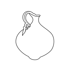Pottery Jug Free Coloring Page for Kids