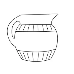 Pottery Free Coloring Page for Kids