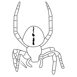 Creepy Spider Free Coloring Page for Kids