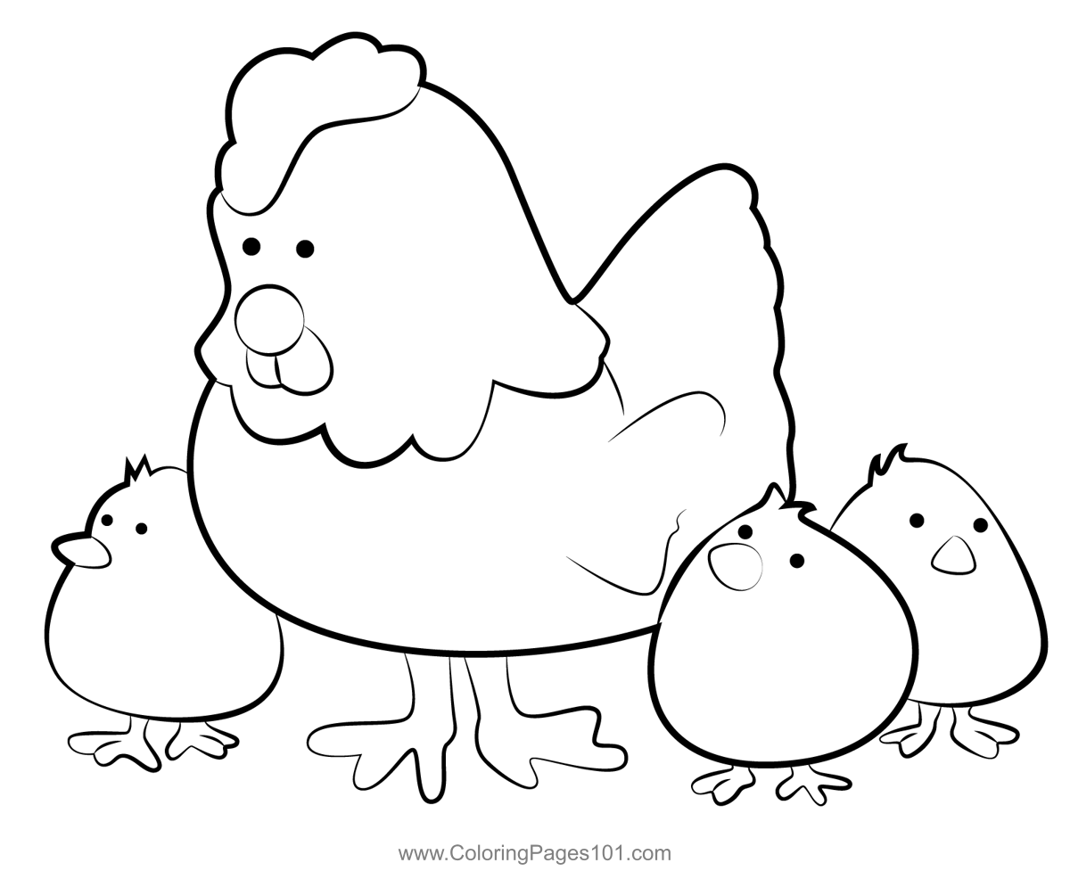 Cute Chicken Family